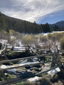 Spring is a warm spring and deep enough to sit in. We visited in winter and were warm inside the spring but not hot- estimated temperature about 93. ***Note there are also privately owned "Potosi Hot Springs" nearby